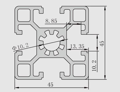 4545輕型工業鋁型材產品參數